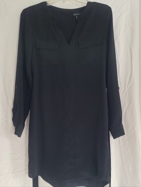 Adrienne Vittadini Long Sleeved Black Dress